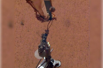 洞察号探测器钻探火星疑撞石 暂缓行动两周