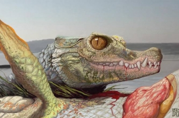 9600万年前在现今美国德州河口三角洲内住着现代鳄鱼的亲戚Scolomastax sahlsteini