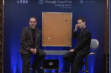 Google人工智能开发公司DeepMind电脑程式AlphaGo战胜韩国围棋九段棋手李世乭