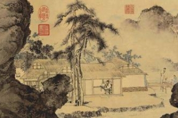 庐山观瀑图35.9亿真迹,画庐山瀑布的名画