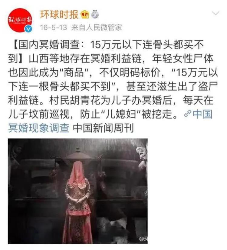 关于冥婚的新闻,冥婚是陋习吗