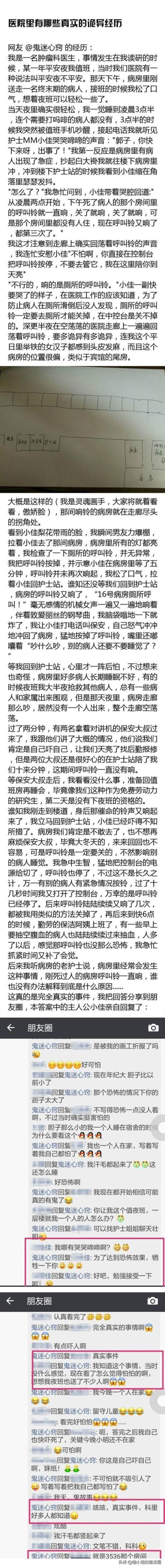 医院灵异事件之记录网友提供的真实诡异经历一